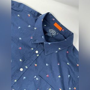 ST John's Bay easy care comfort Flex short sleeve shirt Sz XXL Cotton Clean GHQ9